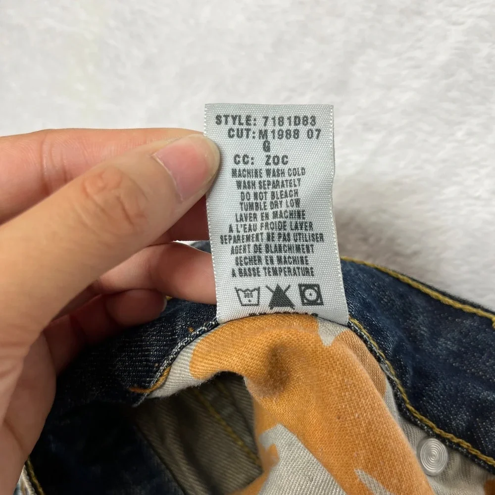 Vintage Lucky Brand Bootleg Jeans Men's Blue Wash Denim USA Made - 32X30.5‎